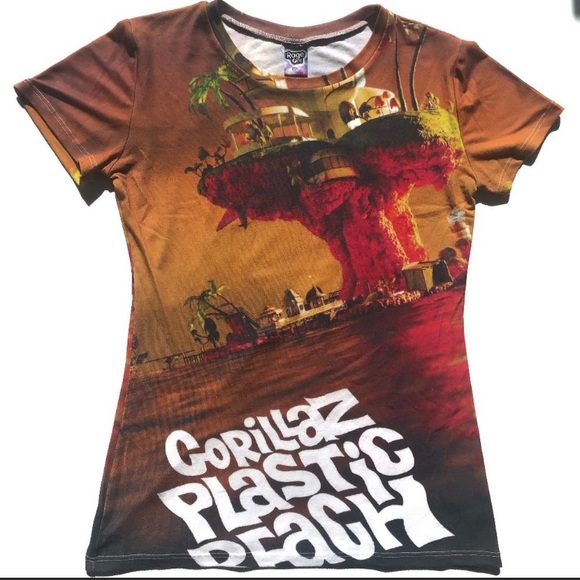 Gorillaz Plastic Beach t-shirt from RageOn Clothing - Picture 1 of 2